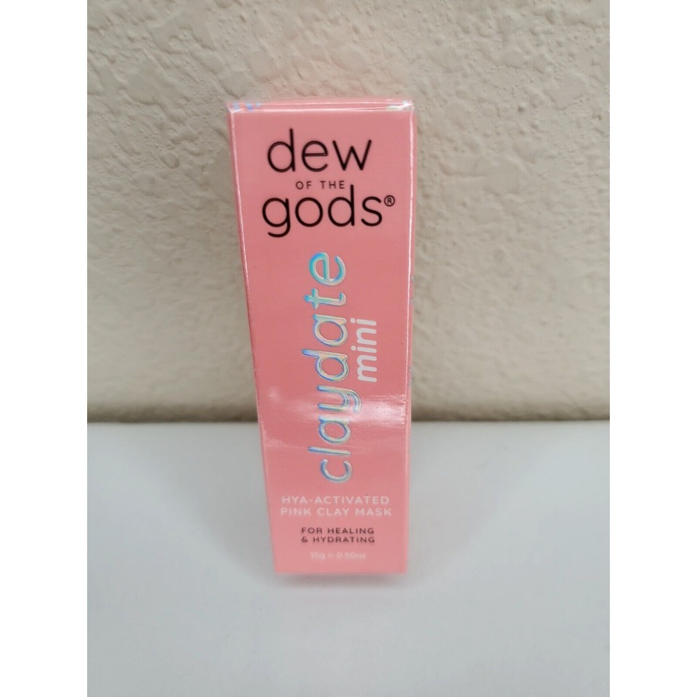New In Box Dew of‎ the Gods Claydate Mini Pink Clay Mask Travel Size ~ Sealed